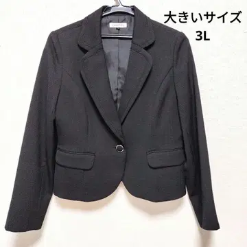 LEMIORE 자켓 빅 사이즈 3L 블랙