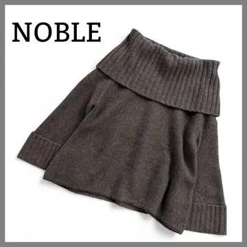 NOBLE 노블 YAK 터틀 니트 브라운 야크 100%