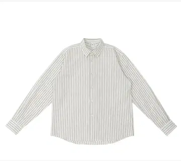 OVY 코튼 린넨 스트라이프 릴렉스 셔츠