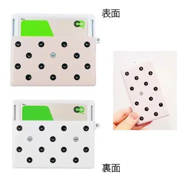 Suica 펭귄 카드 케이스 W 화이트 & 베이지