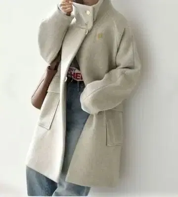 ships any 캐시미어 믹스 스탠드 카라 미들 코트