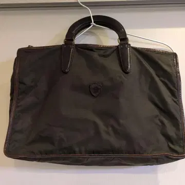 페리지 브라운 나일론 토트백