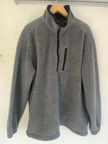 EddieBauer 에디 바우어 하프 지퍼 플리스 블랙 택 멕시코제