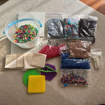 펄러비즈 세트 (다색, 플레이트 포함)