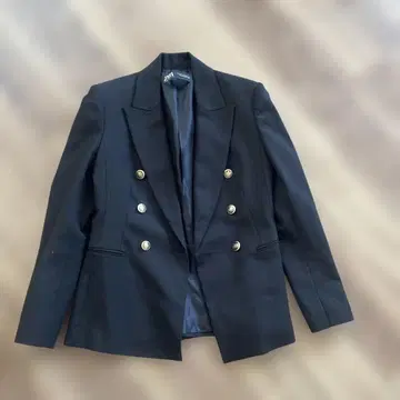 ZARA 블랙 테일러드 자켓 더블 블레이저