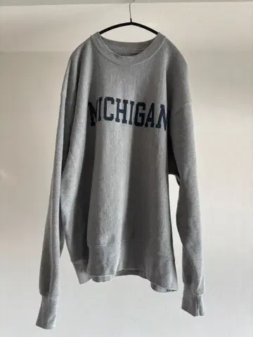 리버스 위브 맨투맨 그레이 골든 사이즈 상태 L 사이즈