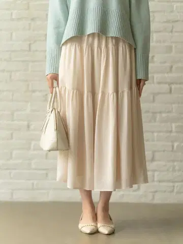 그레이스 캉캉 스커트 [트리아세테이트] Maison Echelle