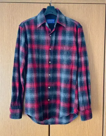 Pendleton 체크 무늬 울 긴팔 셔츠