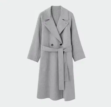 PLST 울 블렌드 리버 롱 코트