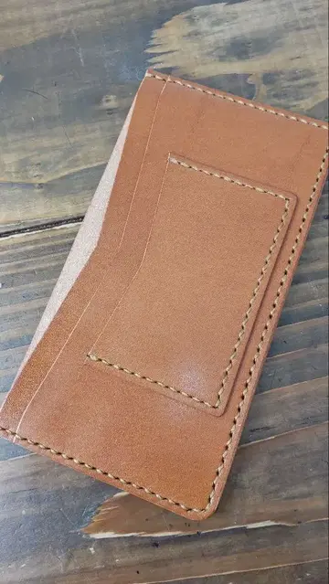 지갑, 통장 지갑 컴팩트 도치기 새들 레더 핸드메이드 263