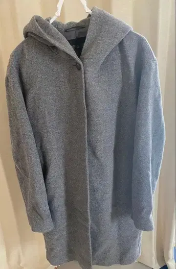 롱 코트 아우터 후드 부착 오버 사이즈