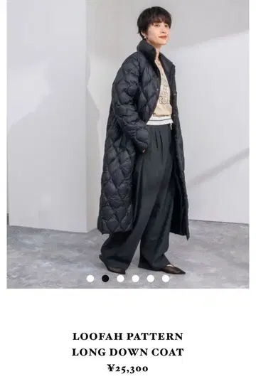 LOOFAH PATTERN LONG DOWN COAT TAION 노리즈