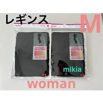 유니클로 UNIQLO 히트텍 레깅스 십분장 M 여성용 블랙 최신