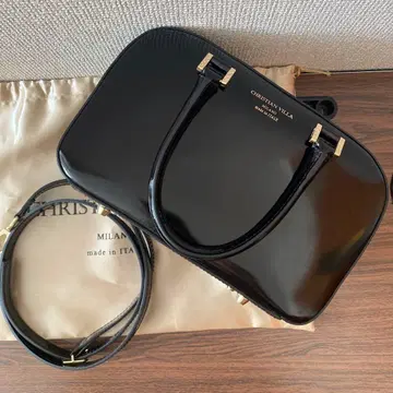 CHRISTIAN VILLA 2way 핸드백 유리 가죽 6151