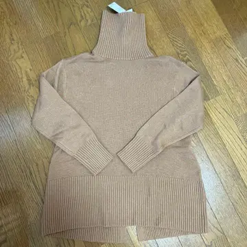 PLST 터틀넥 리브 스웨터 M