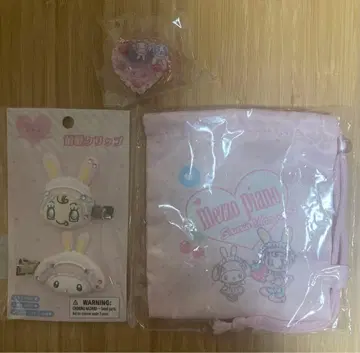 메조피아노 산리오 한정판 앞머리 클립 시크릿 참 복조리 마이멜로디