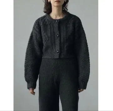 anuke 그레이 긴팔 가디건