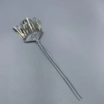 24 빈티지 부채형 금속제 머리 장식 꽃 무늬