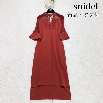 택 포함 새상품 스나이델 레이스 조젯 타이트 원피스 드레스