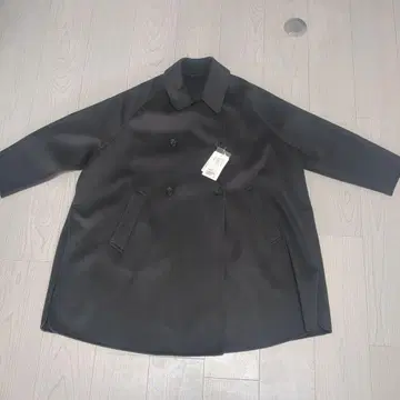 새상품 BEAUTY&YOUTH 다크 그레이 더블 브레스트 롱 코트