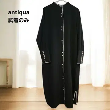 시착만 한 상품 antiqua 안티카 긴팔 블랙 롱 원피스