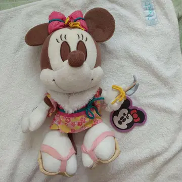 미니 봉제 인형 꽃무늬 기모노