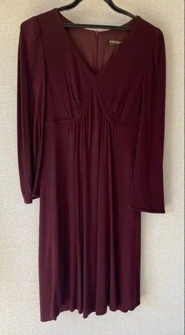 폴 스튜어트 버건디 원피스