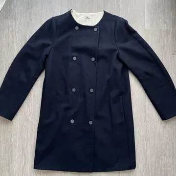 [ 새상품급 ] 라코스테 울 블렌드 LACOSTE 노카라 코트