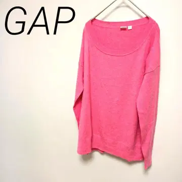 GAP 오프숄더 핑크 니트 스웨터 신축성 S 사이즈 캐주얼