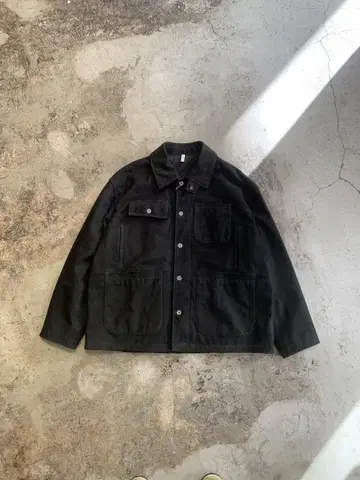 CCU CHORE JACKET BLACK SHEEP SUEDE 2