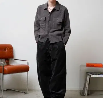 완판템 UNIQLO U 라무 니트 자켓 브라운 XL 2024AW