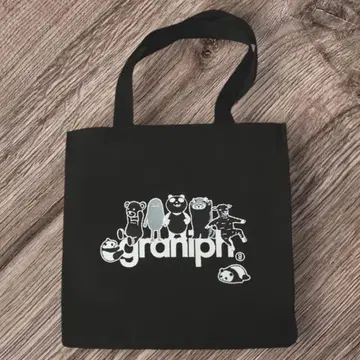 새상품 graniph 그라니프 블랙 팬더 토트백 에코백 블랙