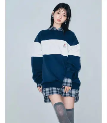 트레이닝복 맨투맨 Lily Bear 리본 맨투맨 여성용