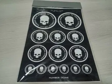 넘버나인 타임기 스컬 스티커