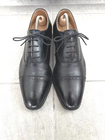 SCOTCH GRAIN 블랙 드레스 신발 F-0045