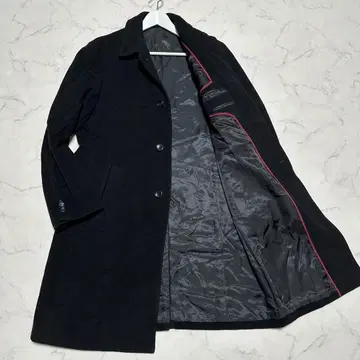 새상품급 꼼사데모드 멘 캐시미어 혼방 스텐카라 코트 블랙 사이즈 3