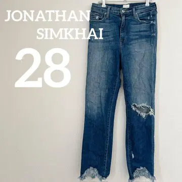 JONATHAN SIMKHAI [ 28 ] 데미지 데님 청바지