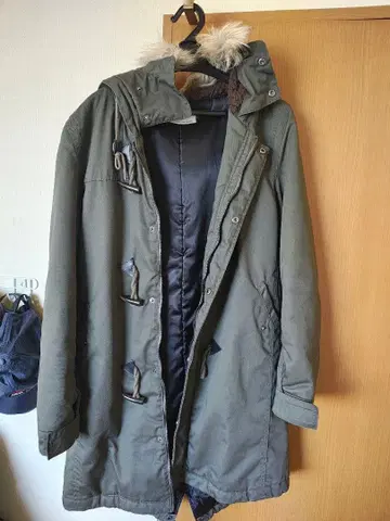 모즈 코트 밀리터리 코트 중고 남성용 XL 토글 버튼 보아 포함