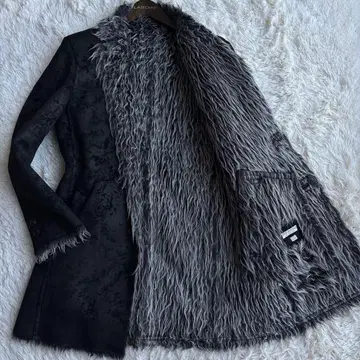 (새상품급) 멘티노라스 무스탕 코트 퍼 체스터