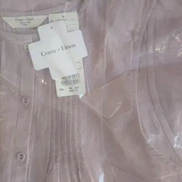 사만사 모스모스 CrossLinen 핀턱 베스트 핑크