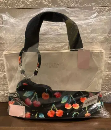 러브러리 바이 페이 체리 도트 토트백 파우치 세트