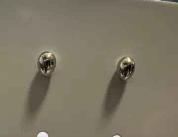 플라티나 900 각인 있음 물방울 모양 귀걸이 실버