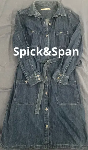 [스픽 앤 스팬] 데님 셔츠 원피스