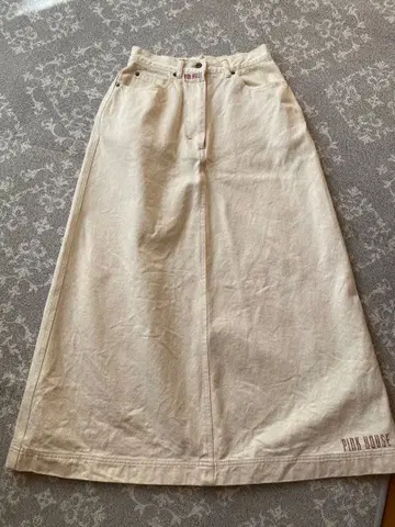 PINK HOUSE 아이보리 롱 스커트