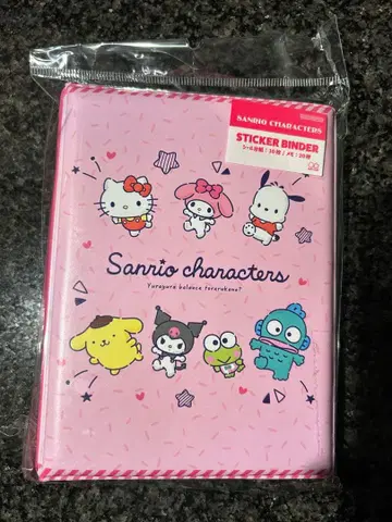 산리오 캐릭터 씰 6공 바인더 씰북 대지 10장 메모 용지 20장