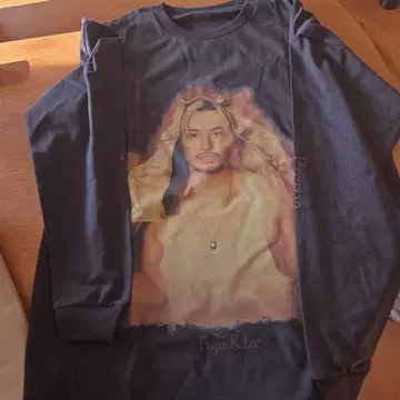 Fujii Kaze 프린트 T셔츠 L 사이즈 다크 그레이