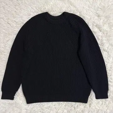 새상품급 바토너 BATONER 시그니처 크루넥 니트 블랙 M