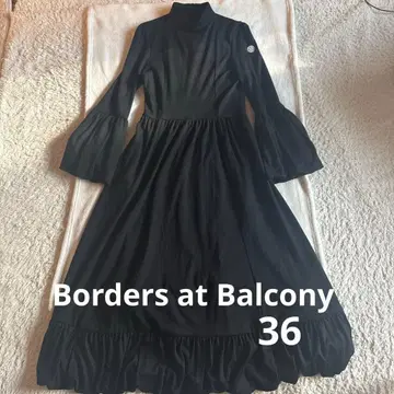 사용 2회 Borders at Balcony 하이넥 롱 원피스 36