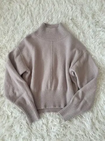 새상품급 쉽스 울 캐시미어 센터 심 터틀넥