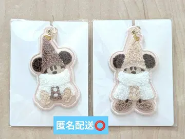 릴린린 키체인 베이지 화이트 브라운